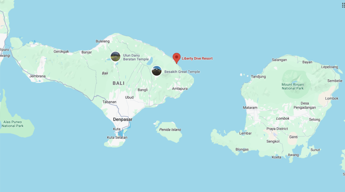 印尼土蘭奔地理位置圖